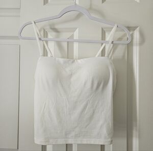 NWT UNIQLO AIRism Cotton Cropped Tube Bra Top - L
